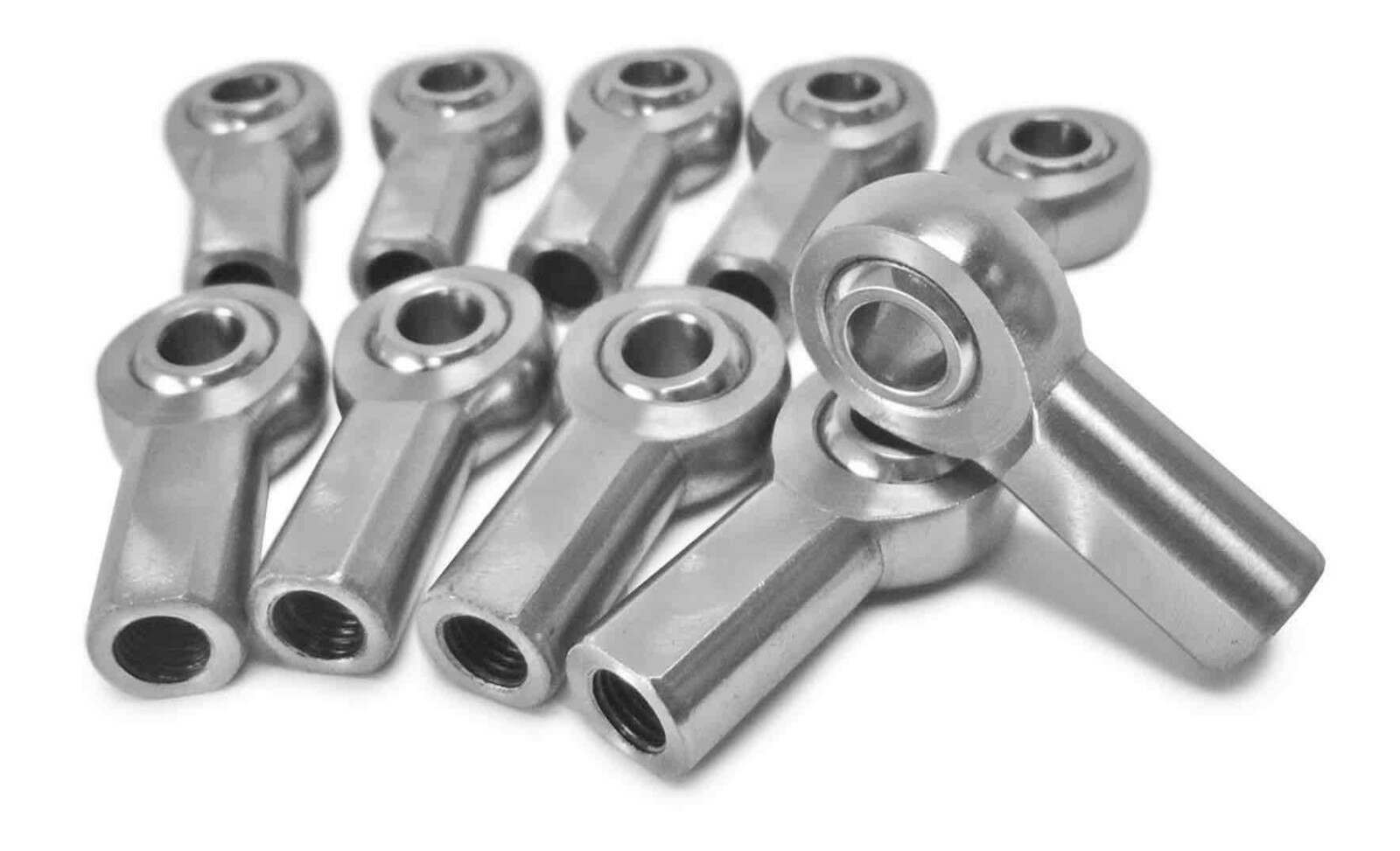 Steinjager Metric Female Rod Ends Steel Housing, PTFE Race M10 x 1.50 RH 10 Pack - J0014995