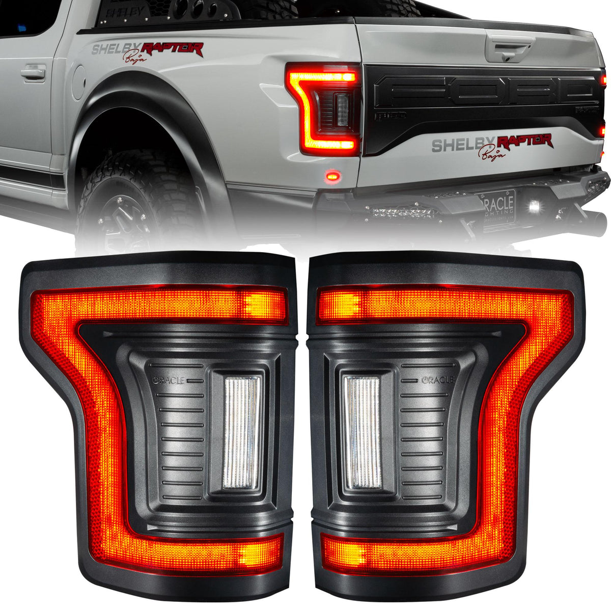 Oracle Lighting Flush Style LED Tail Lights - Tinted (2015-2020 F150) - 5913-504-T