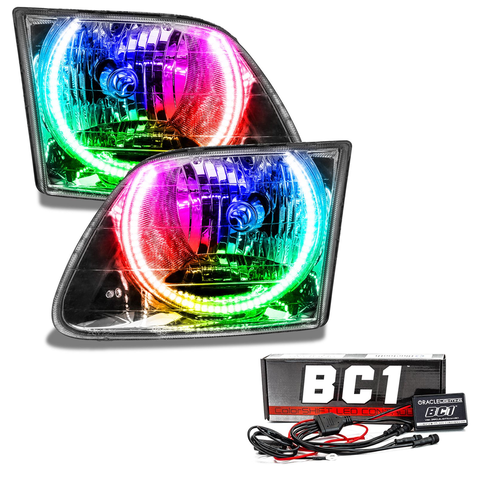 Oracle Lighting 1997-2003 Ford F-150 Pre-Assembled Led Halo Headlights (1997-2003 Ford F-150) - 7733-335