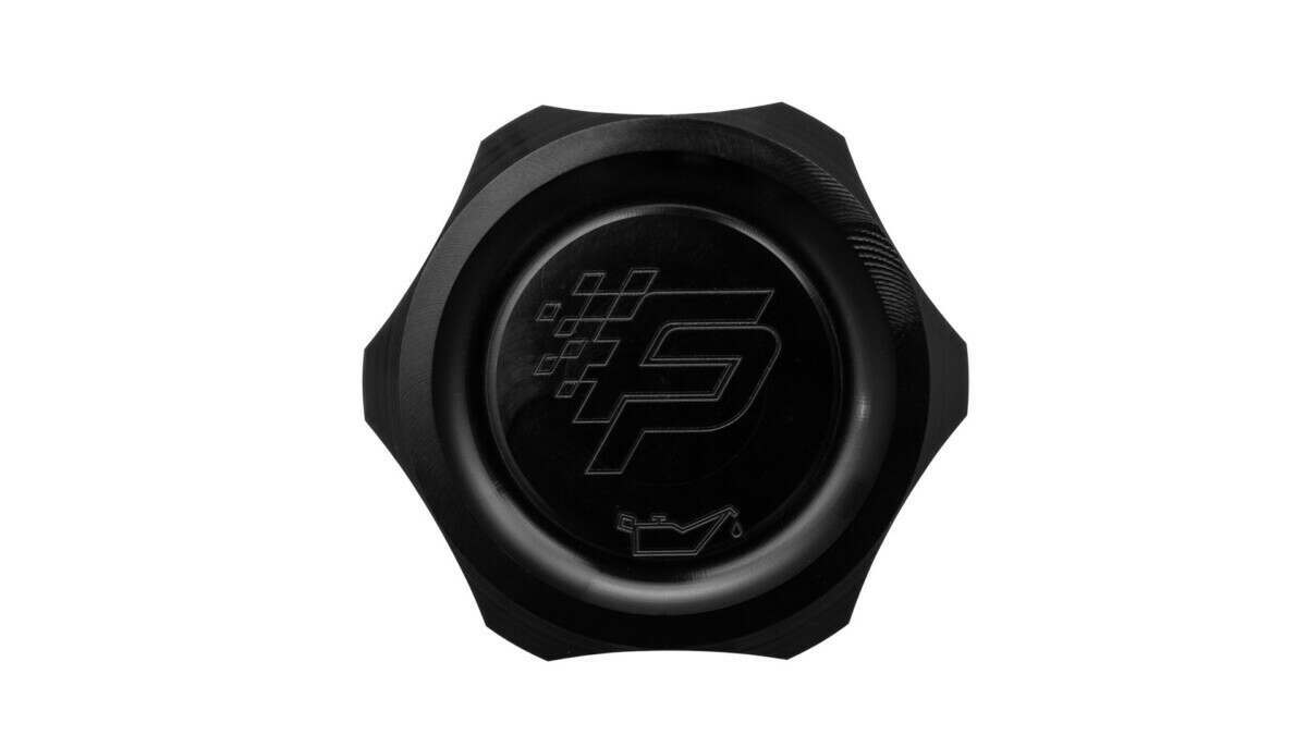 Fathouse Fabrications Billet Oil Cap - Black (2015-2017 Mustang GT and 2015-2020 GT350) - FP-OC-BLK-G1