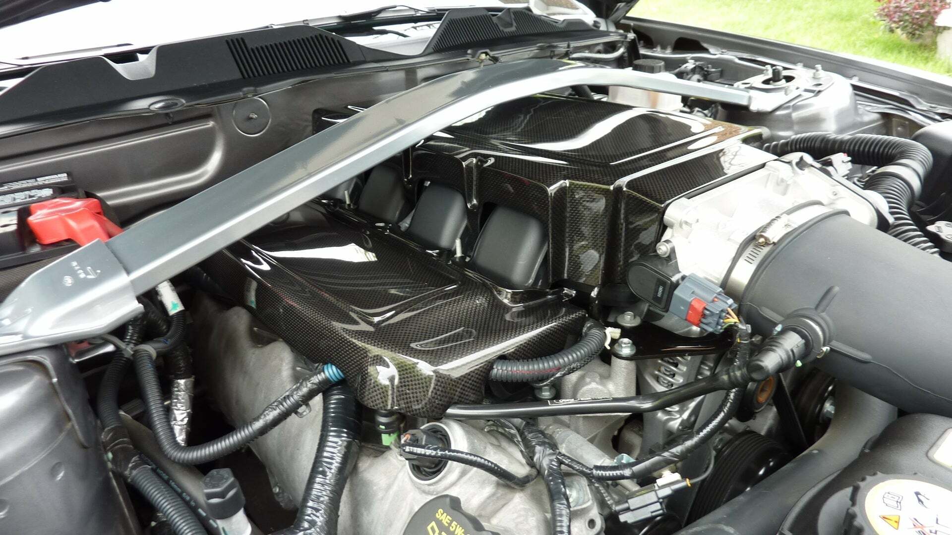 APR Carbon Fiber Fuel Rail Cover/Pair (2005-2010 Mustang GT) - CBE-MUGFUEL