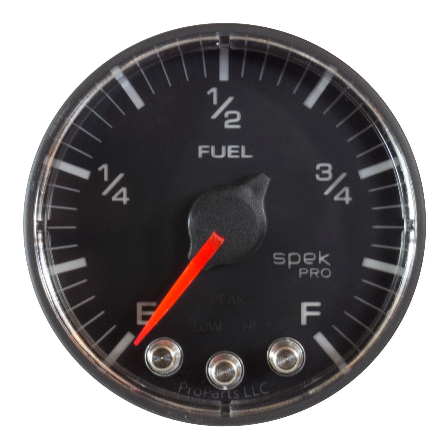 Auto Meter 2-1/16" FUEL LEVEL, PROGRAMMABLE 0-300 Ω, SPEK - P312328