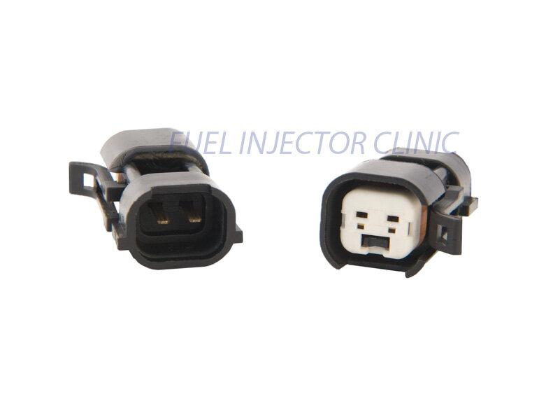 Fuel Injector Clinic PADPUtoD4 Set of 4 US Car/EV6 Hard (female) to Denso (male) injector plug adaptors