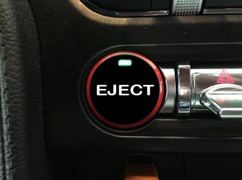 Anchor Room Push Button Decal "EJECT" (2015-2023 Mustang) - 15FM_PBSH_EJ_G