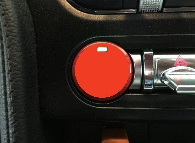 Anchor Room Push Button Decal Solid (2015-2023 Mustang) - Competition Orange - 15FM_PBSH_SO_CO