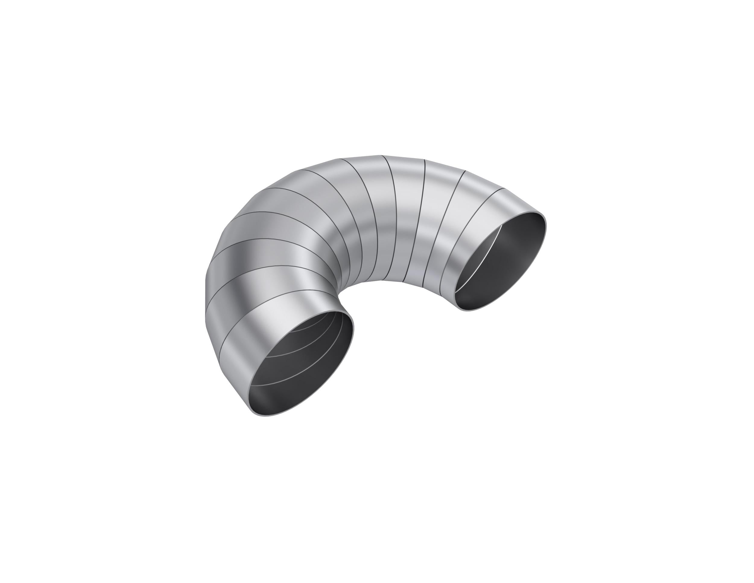 MBRP T304SS 4" Diameter 180 Degree Pie Cut. - PC15213