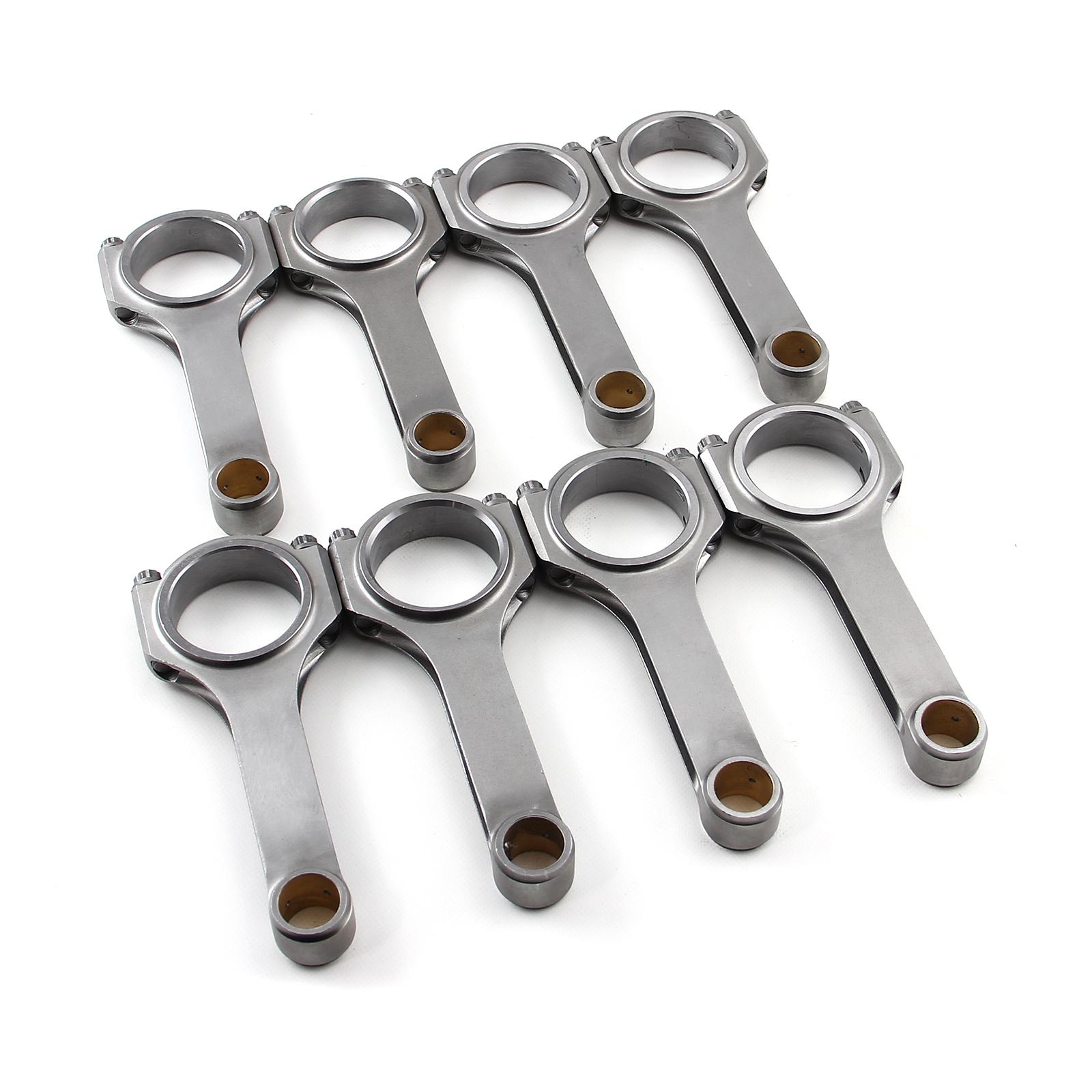 Speedmaster H Beam 6.200" 2.100" .927" Bronze Bush 4340 Connecting Rods Suits: Chevy Sbc 350 - PCE274.1034