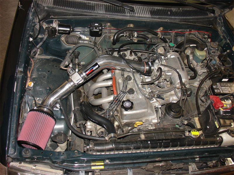 Injen PF cold air intake system with SuperNano-Web Dry Air filter (1997-1999 Tacoma 2.4L) - PF2010P