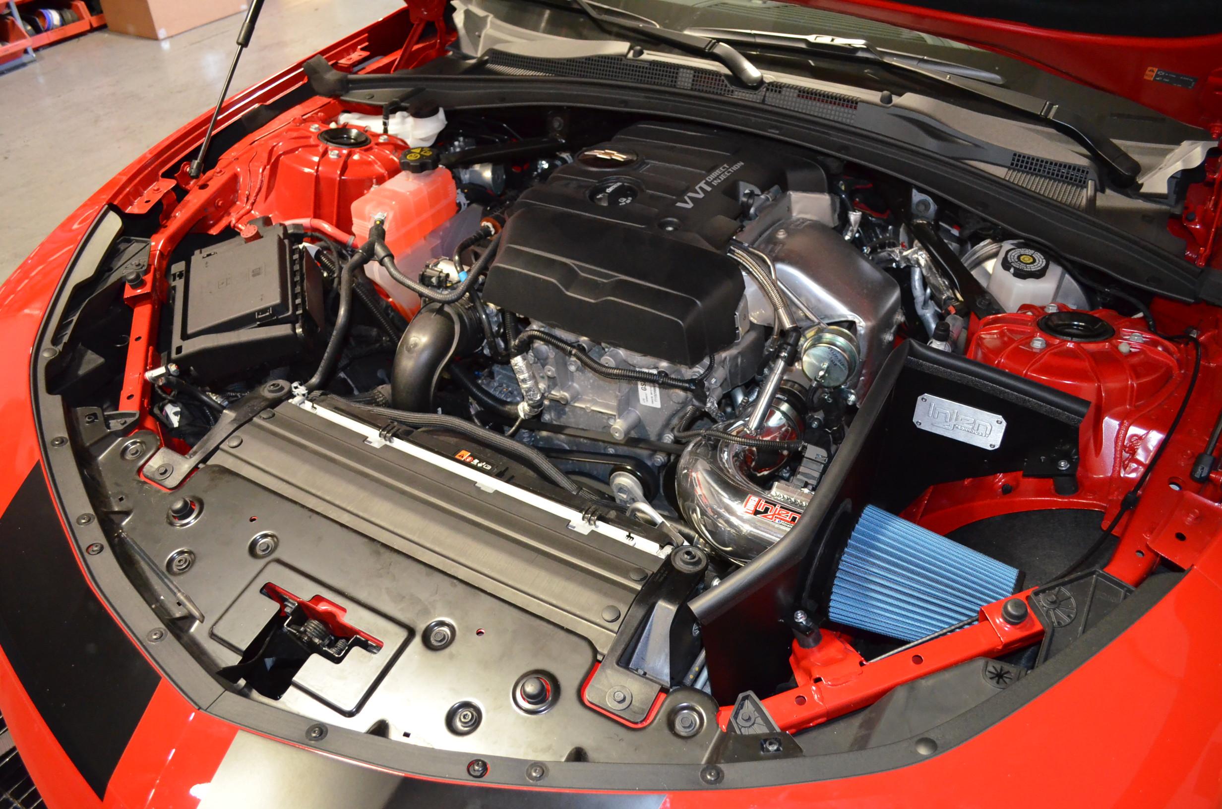 Injen PF cold air intake system with SuperNano-Web Dry Air filter (2016-2020 Camaro 2.0L Turbo) - PF7017P