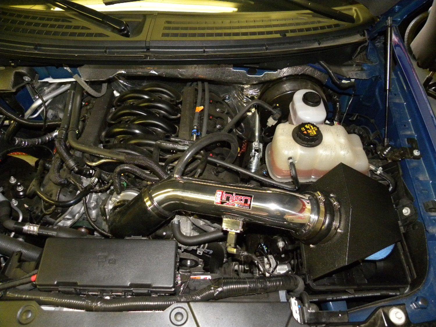 Injen PF cold air intake system with SuperNano-Web Dry Air filter (2011-2014 F-150 5.0L) - PF9011P