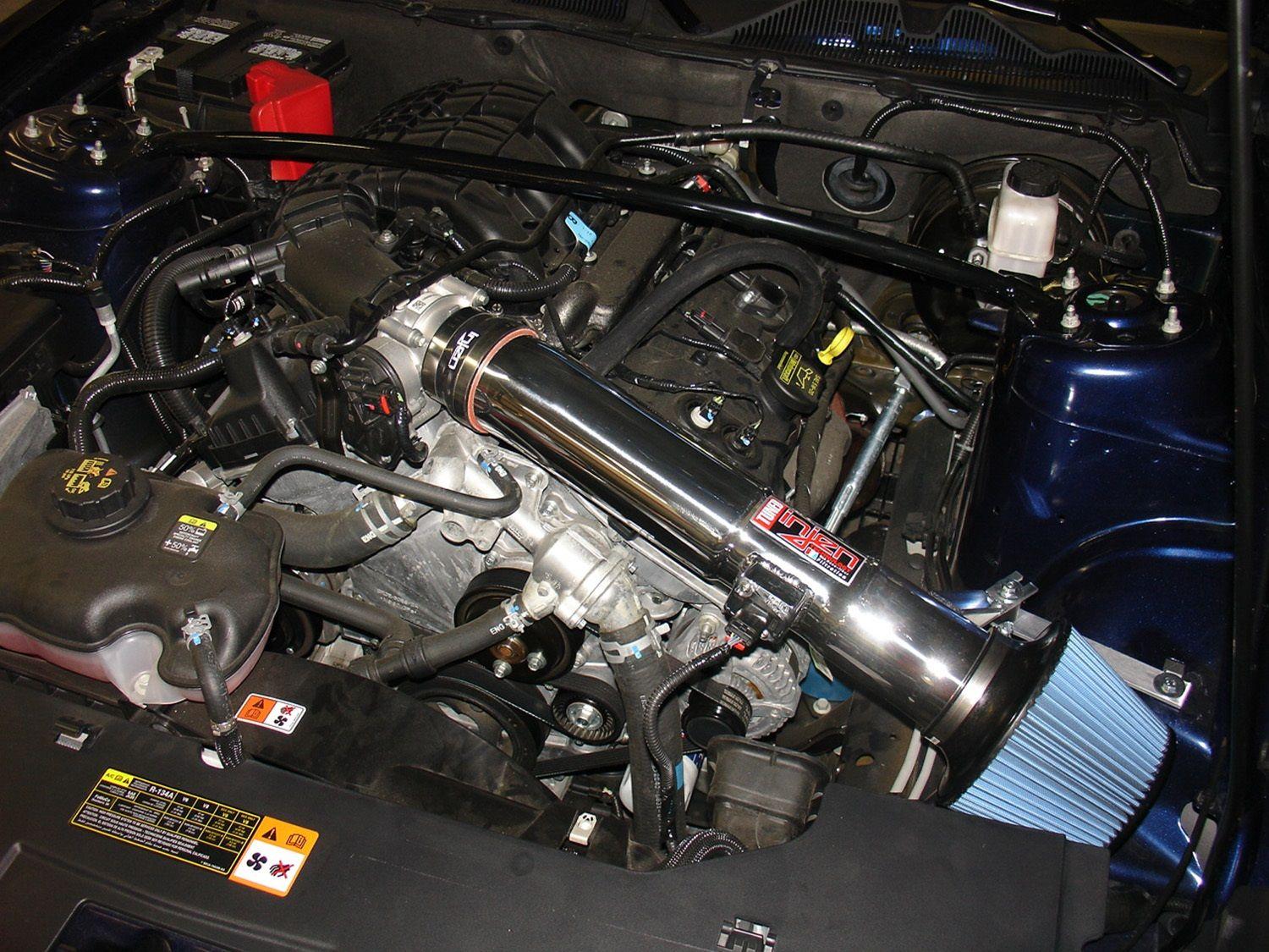Injen PF cold air intake system with SuperNano-Web Dry Air filter (2011-2014 Mustang 3.7L) - PF9022P
