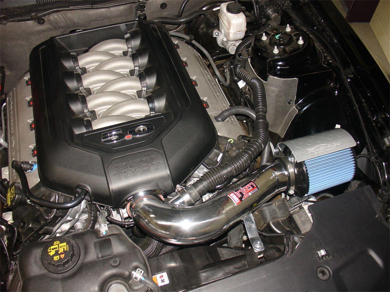 Injen PF cold air intake system with SuperNano-Web Dry Air filter (2011-2014 Mustang GT 5.0L) - PF9023P