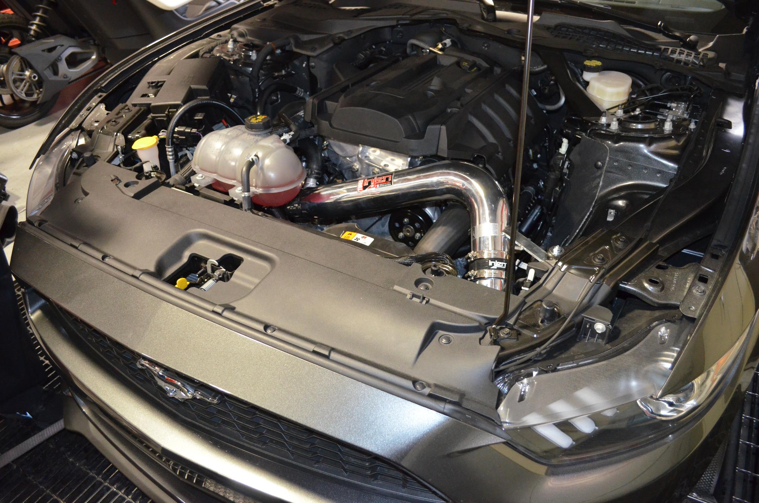 Injen PF cold air intake system with SuperNano-Web Dry Air filter (2015-2016 Mustang 2.3L Turbo) - PF9091P