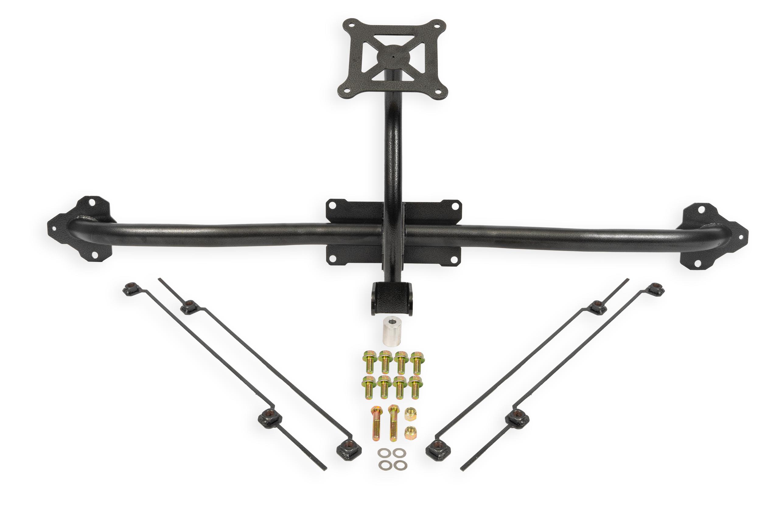 BMR Fabrication Bolt On Parachute Mount - Black Hammertone (2014-2019 Chevrolet Corvette) - PM570H