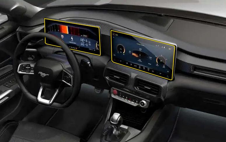 Anchor Room Protection - Base Interior Dash Screen - Matte (2024-2026 Mustang) - 24FM_PP_IDS2