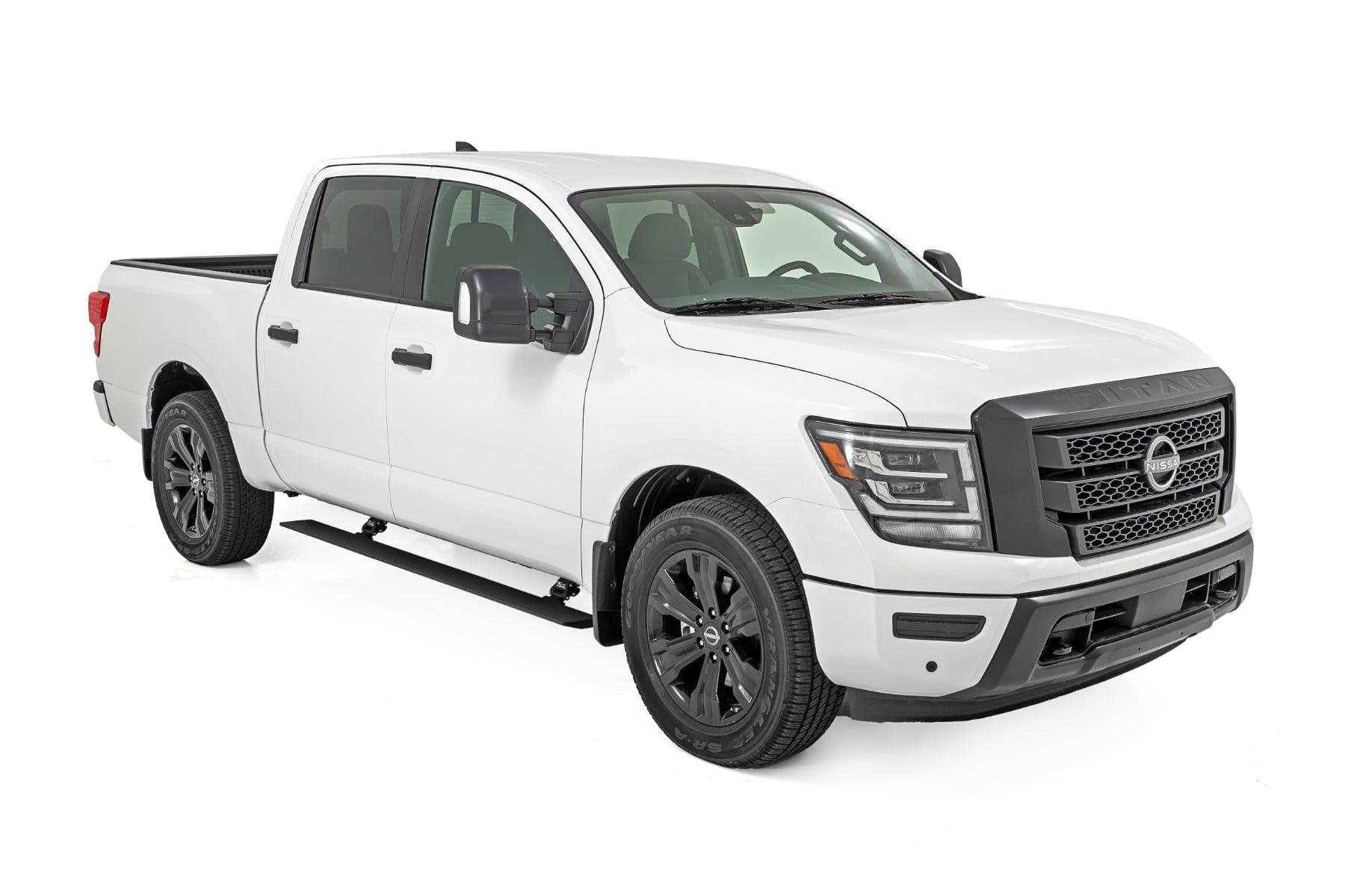 Rough Country Power Running Boards Dual Electric Motor Nissan Titan 2WD/4WD (2017-2024) (2017-2024 Titan, TITAN) - PSR055110