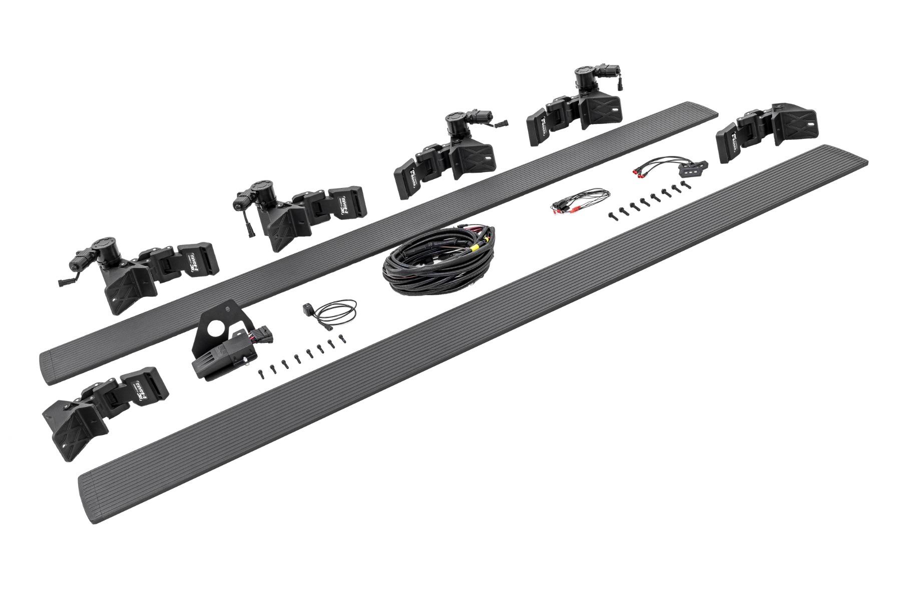 Rough Country Power Running Boards Dual Electric Motor Nissan Titan 2WD/4WD (2017-2024) (2017-2024 Titan, TITAN) - PSR055110