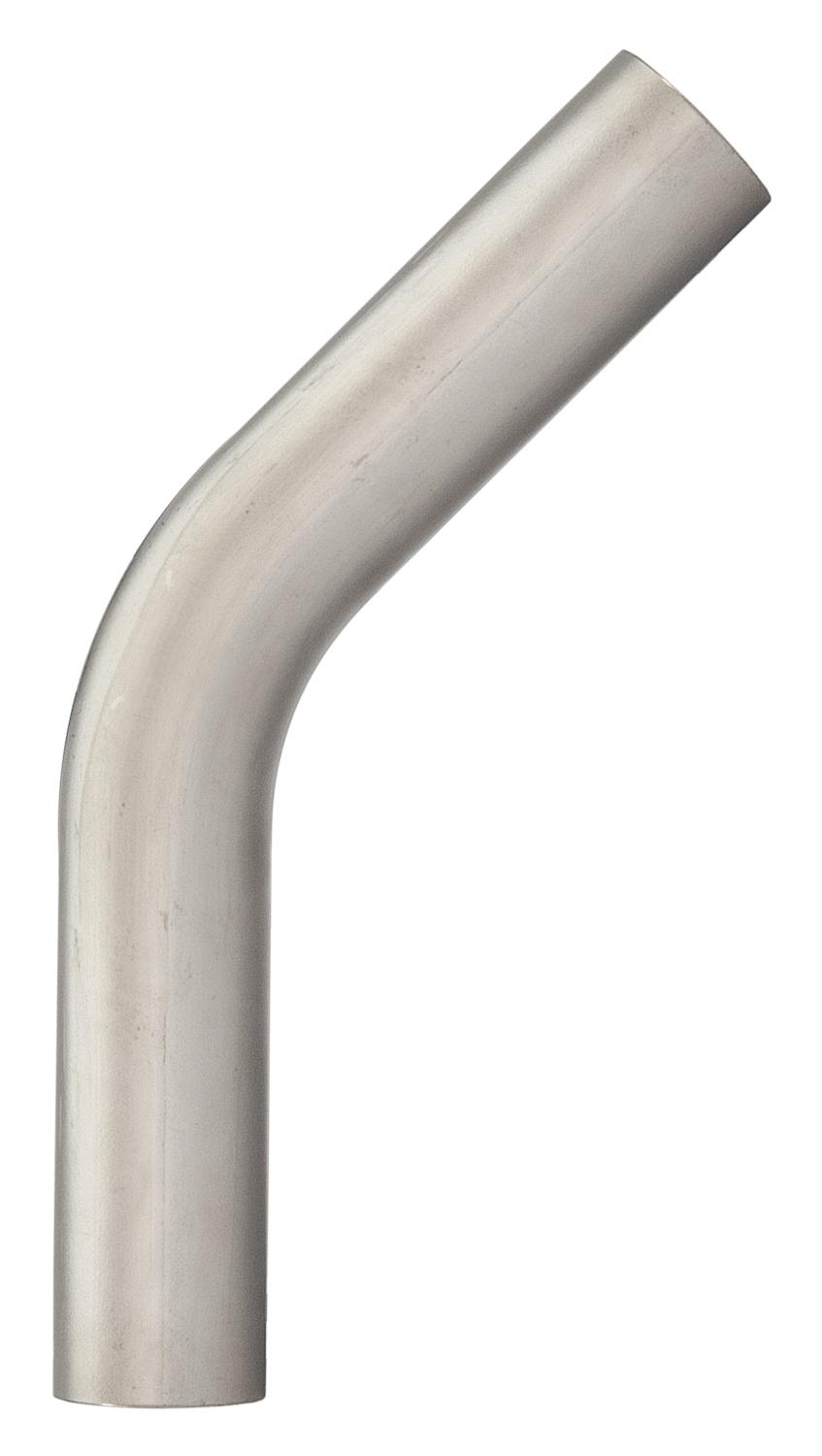 Pypes 3 Inch Oval 45 Degree Vertical Exhaust Bend 304 Stainless Steel Low-Profile Ground Clearance - PVM44