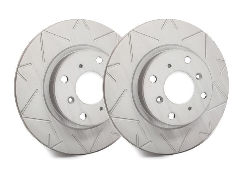 SP Performance Peak Series Slotted Rotors w/ Gray ZRC - Rear Pair (05-14 All, Excluding 13-14 GT500) - V54-131