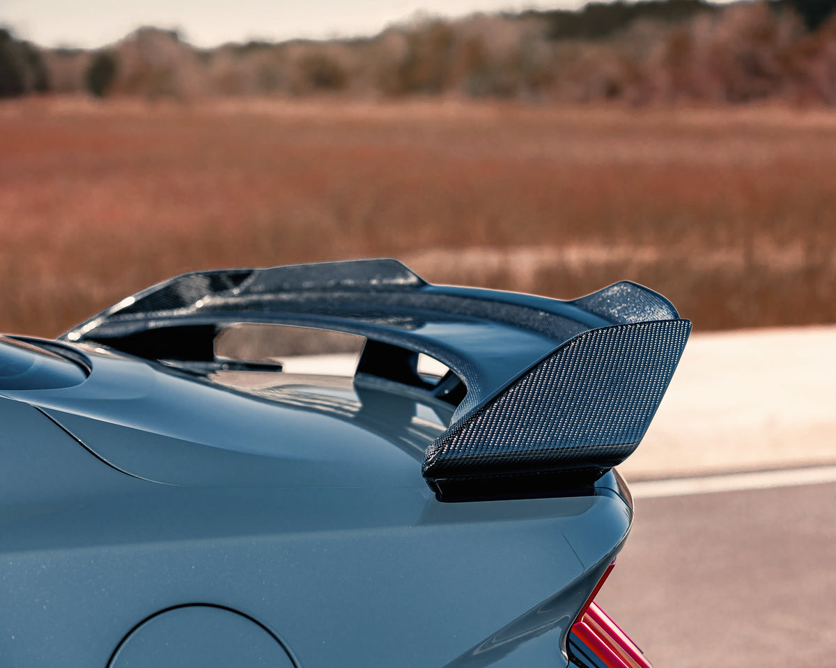 MAZ Muscle Carbon Fiber Dark Horse Handling Pack Wing (2024-2027 Ford Mustang)