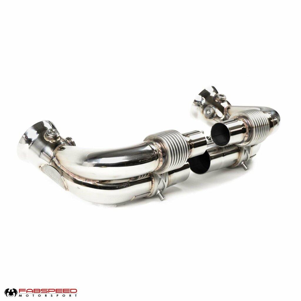 Fabspeed 2014-2016 Porsche 991 GT3 / GT3 RS Side Muffler Bypass Pipes With Valves. - FS.POR.991GT3.SMBV