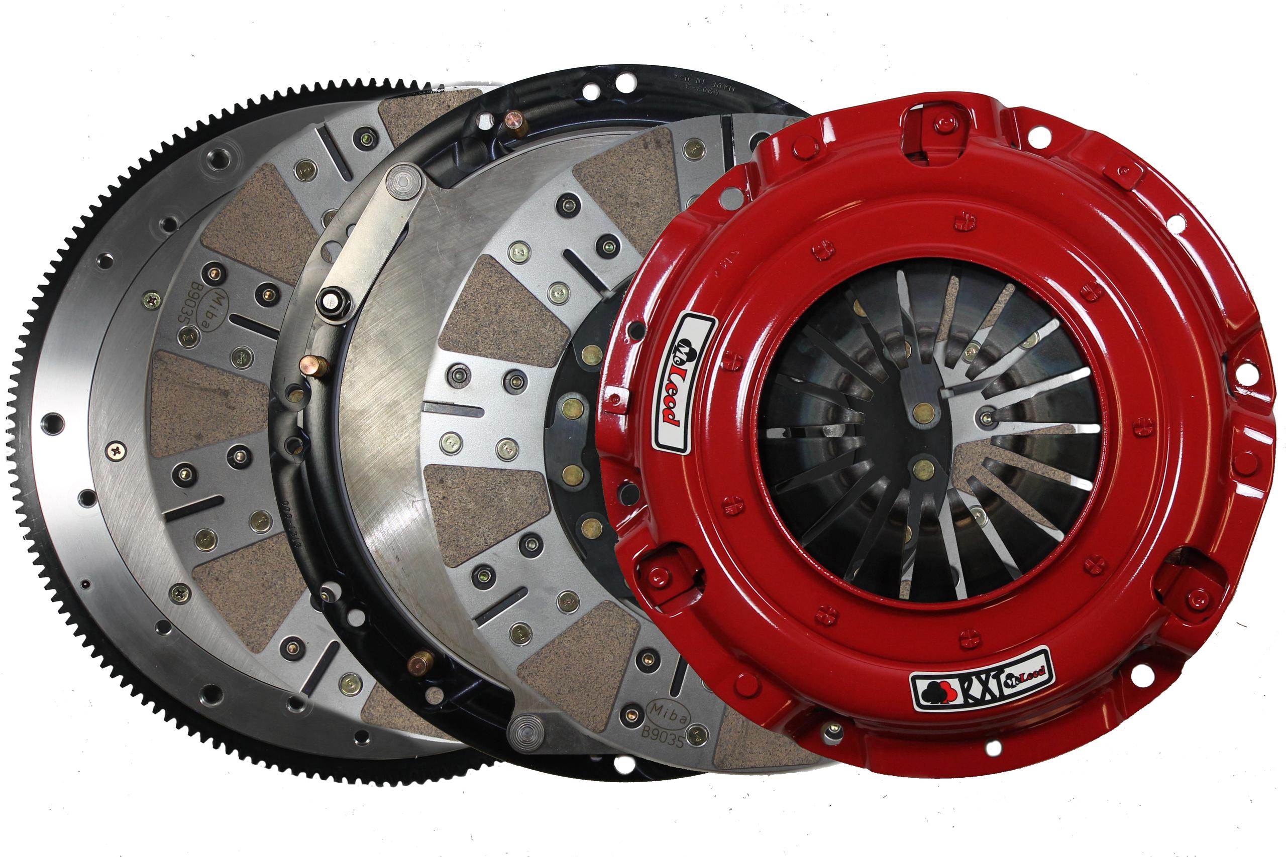 Mcleod 6435803HD RXT 1200 HD Twin Disc Clutch Power Pack with Billet Steel Flywheel - 10 Spline (1996-2004 Cobra / 2003-2004 Mach 1)