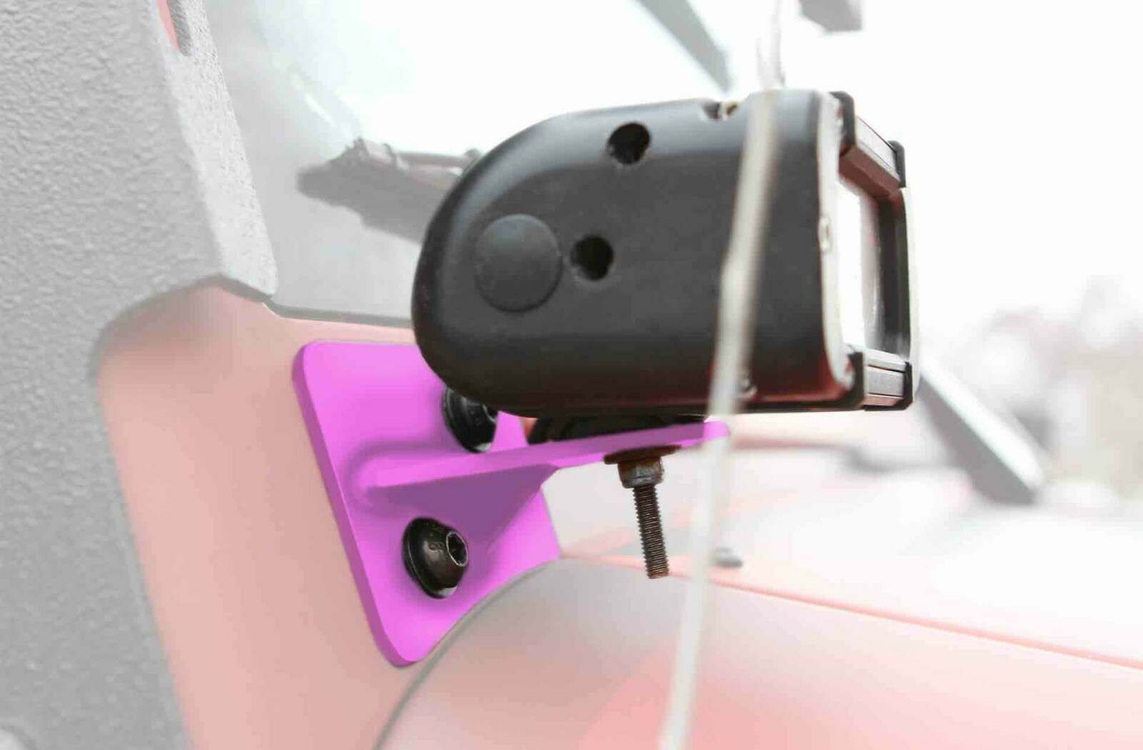 Steinjager Exterior Accessories Wrangler JK 2007-2018 Light Mounts Lower Windshield Brackets and Lights Pinky - J0041579