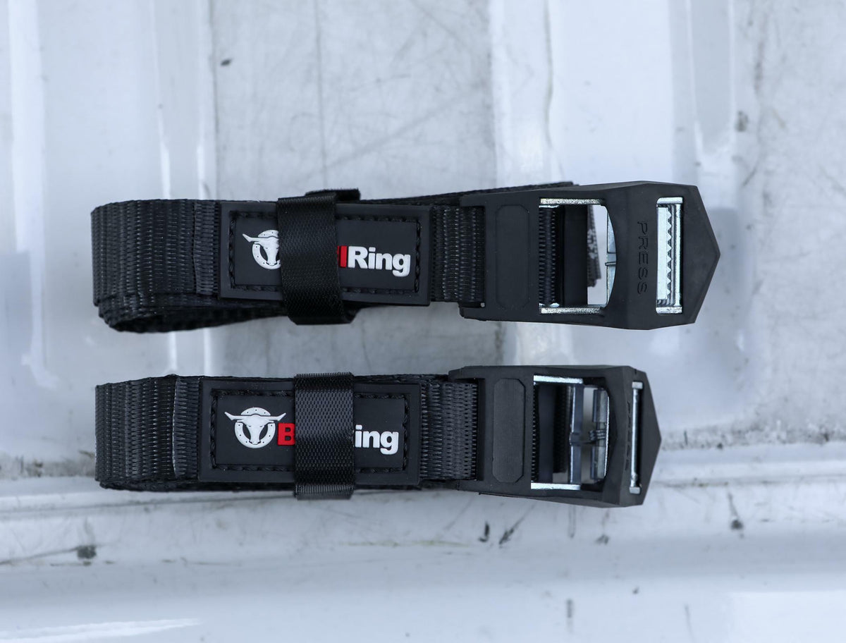 SpeedStrap 1 Inch x 12' Lashing Cargo Strap 2 Pack Bullring - R1000