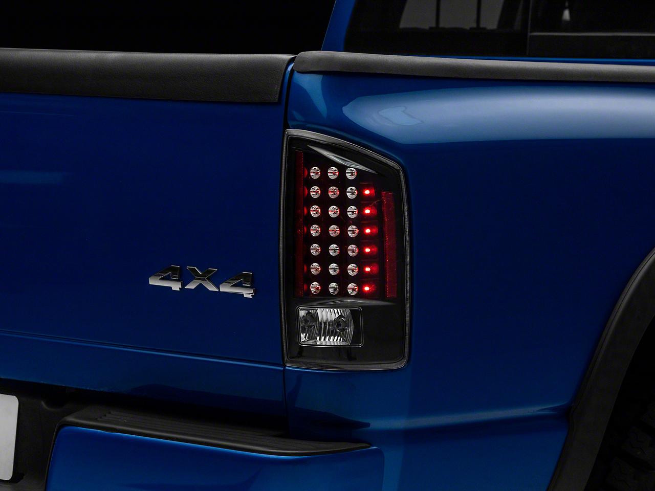 Raxiom Led Tail Lights; Black Housing; Clear Lens (2007-2008 Ram 1500) - R110152