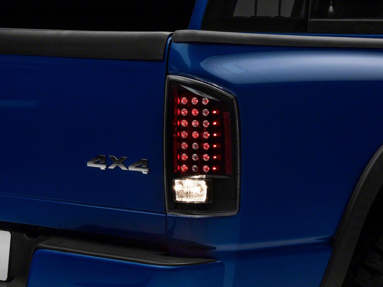 Raxiom Led Tail Lights; Black Housing; Clear Lens (2007-2008 Ram 1500) - R110152