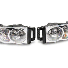 Raxiom Axial Series Oem Style Replacement Headlights; Chrome Housing; Clear Lens (2002-2005 Ram 1500, Ram 2500, Ram 3500) - R118008