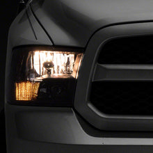 Raxiom Axial Series Euro Style Headlights With Dual Bulb; Black Housing; Clear Lens (2009-2018 1500, Ram 2500, 2500, Ram 3500, 3500, Ram 1500) - R118016