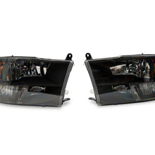 Raxiom Axial Series Euro Style Headlights With Dual Bulb; Black Housing; Clear Lens (2009-2018 1500, Ram 2500, 2500, Ram 3500, 3500, Ram 1500) - R118016