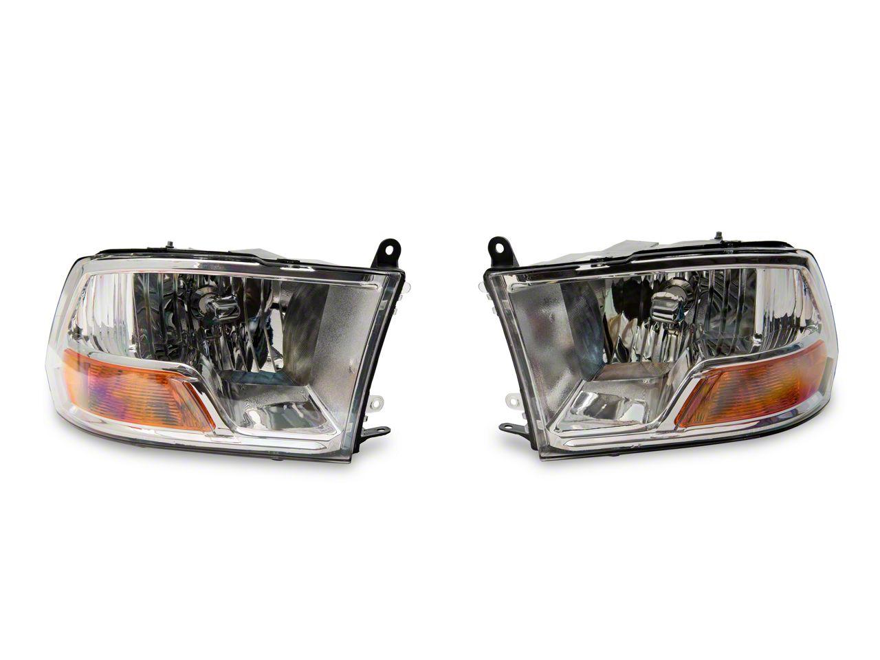 Raxiom Axial Series Oem Style Replacement Headlights With Single Bulb (2009-2018 1500, Ram 2500, 2500, Ram 3500, 3500, Ram 1500) - R118018