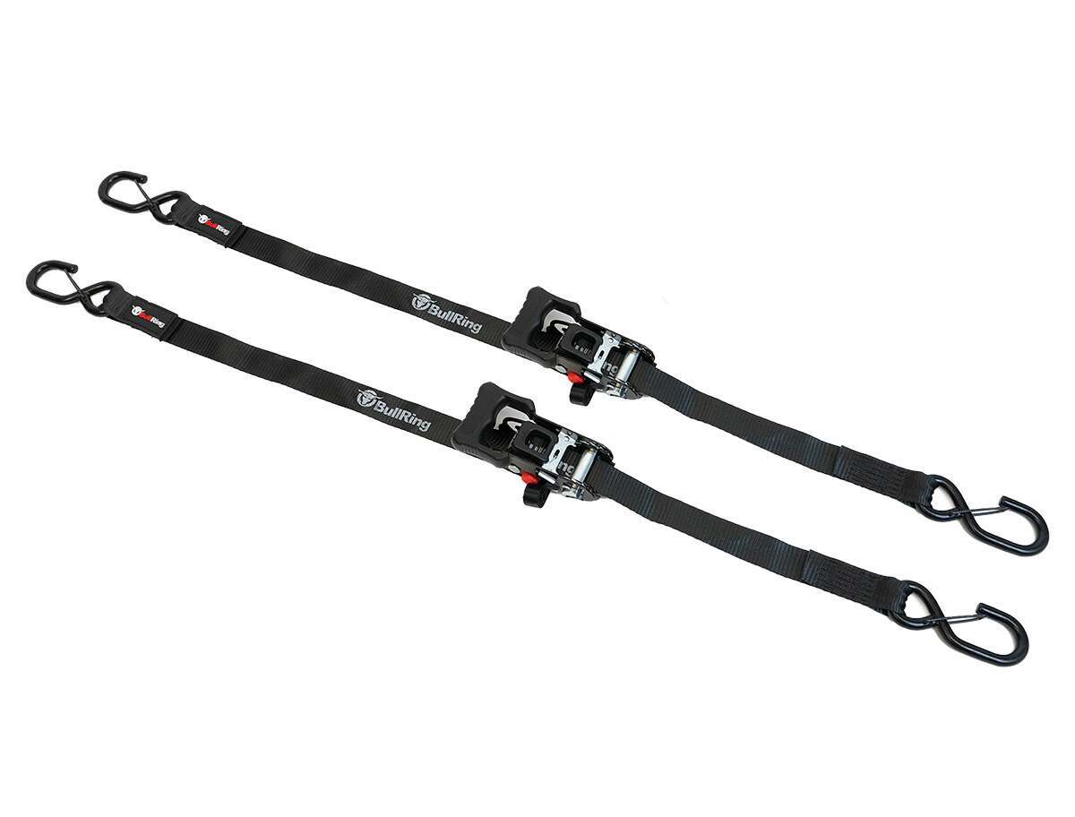 SpeedStrap 1.25 Inch x 12' Sliding Ratchet Tie Down 2 Pack Bullring - R1200