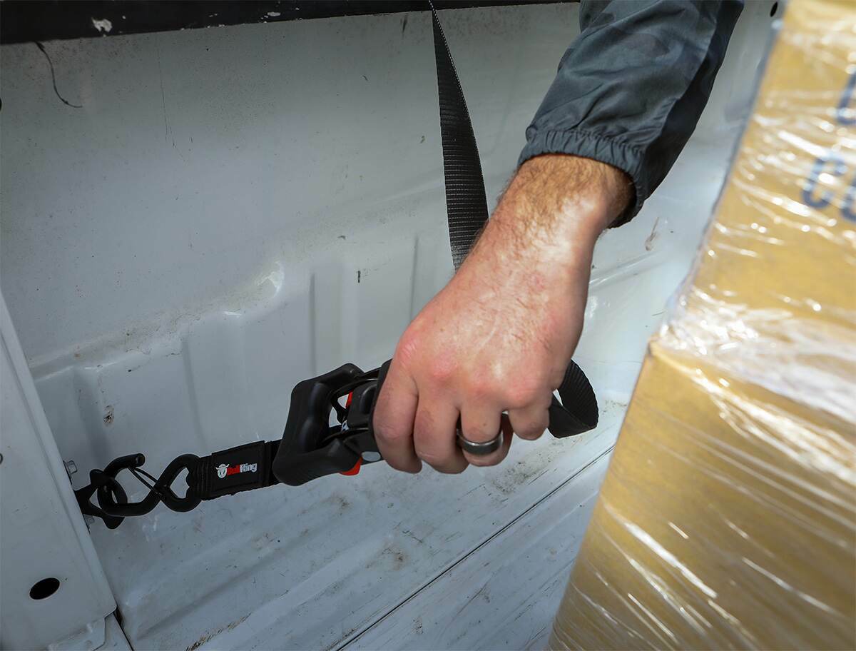 SpeedStrap 1.25 Inch x 12' Sliding Ratchet Tie Down 2 Pack Bullring - R1200