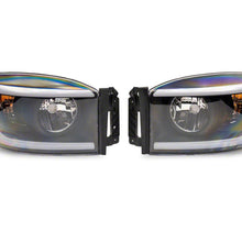 Raxiom Axial Series Headlights With Sequential Led Bar; Black Housing; Clear Lens (2006-2009 Ram 1500, Ram 2500, Ram 3500) - R131480