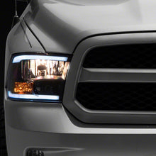 Raxiom Axial Series Headlights With Sequential Led Bar; Black Housing; Clear Lens (2009-2018 1500, Ram 2500, 2500, Ram 3500, 3500, Ram 1500) - R131482