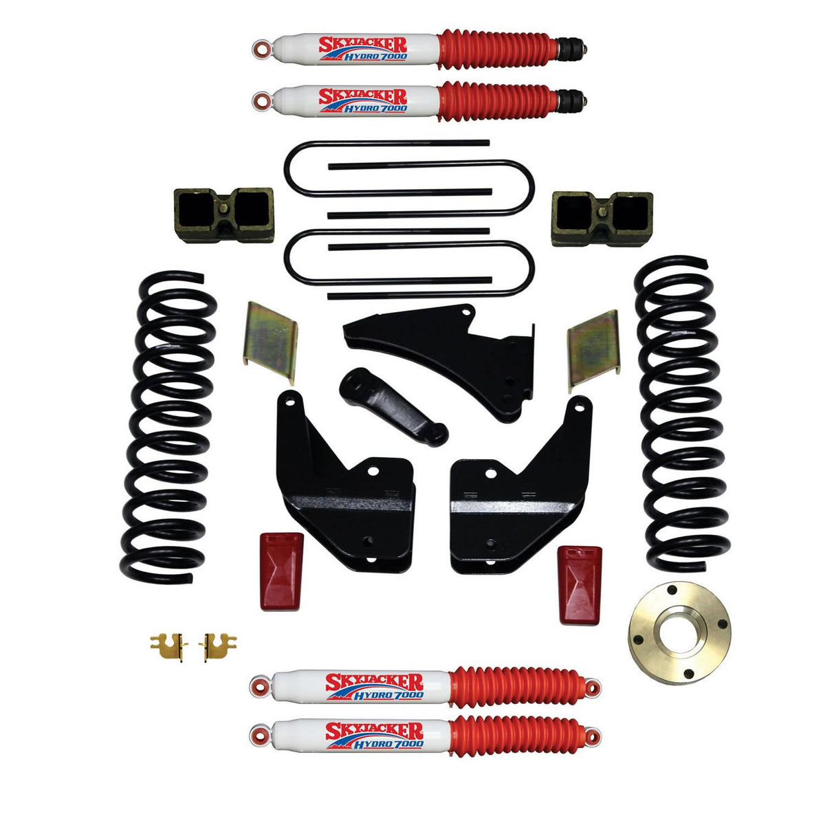 Skyjacker Suspension Lift Kit w/Shock 5.5-6 Inch Lift 13-19 Ram 3500 Incl. Front Coil Springs Rear Blocks Front And Rear Hydro Shocks - R13651K-H