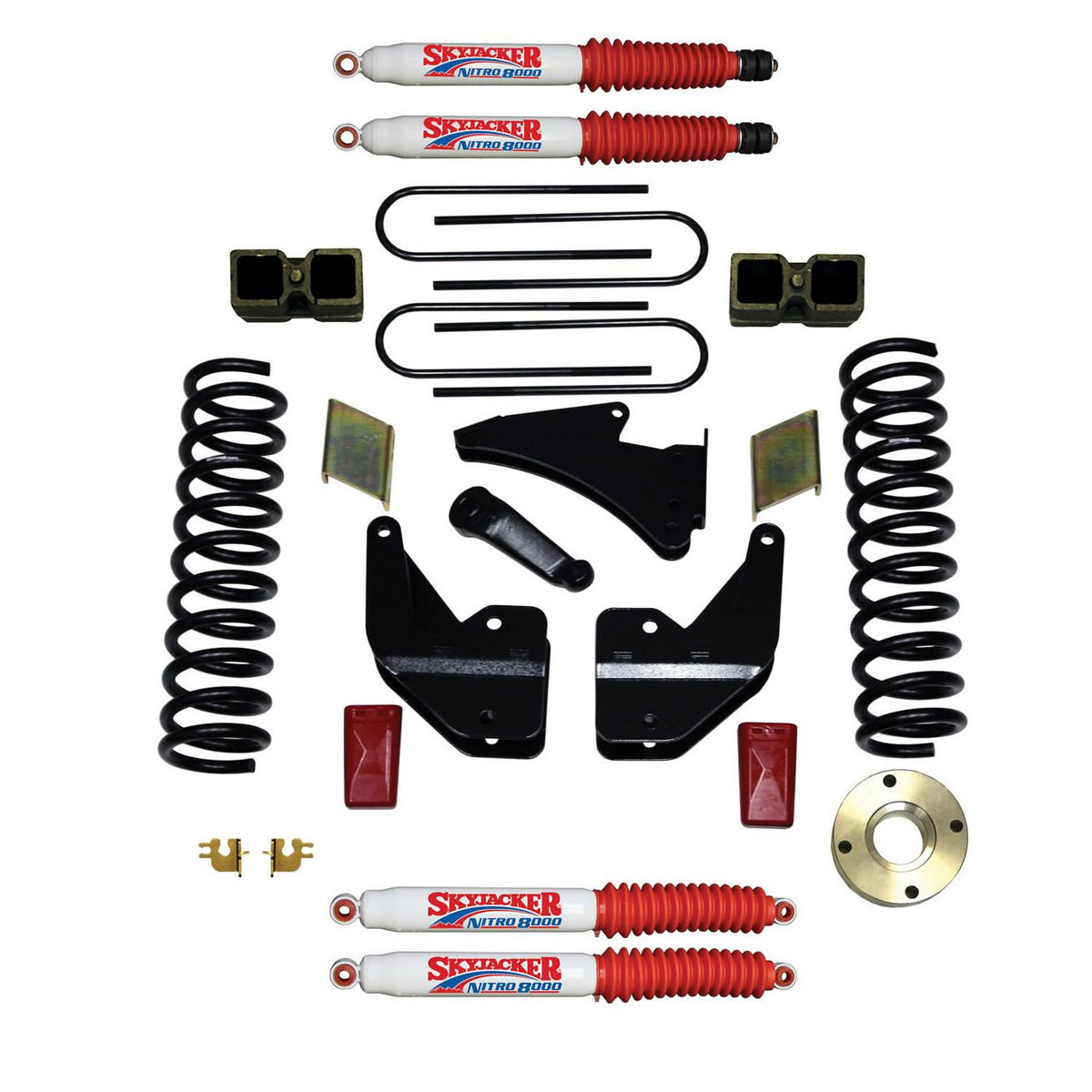 Skyjacker Suspension Lift Kit w/Shock 6 Inch Lift 13-19 Ram 3500 Incl. Front Coil Springs Rear Block U Bolt - R13651K-N