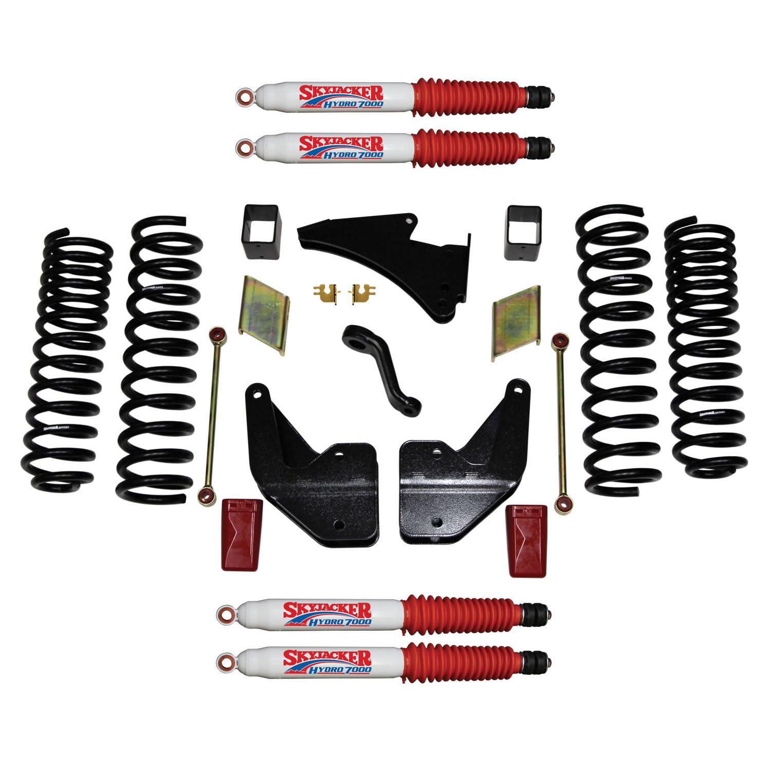 Skyjacker Suspension Lift Kit w/Shock 4 Inch Lift 14-19 Ram 2500 Incl. Front And Rear Coil Springs - R14451K-H