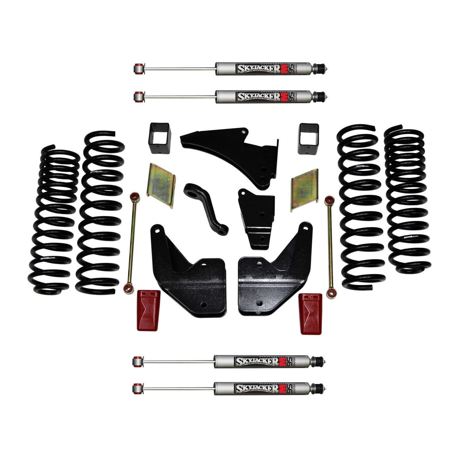 Skyjacker Suspension Lift Kit w/Shock M95 Performance Shocks 6 Inch Lift 14-19 Ram 2500 Incl. Front And Rear Coil Springs - R14651K-M