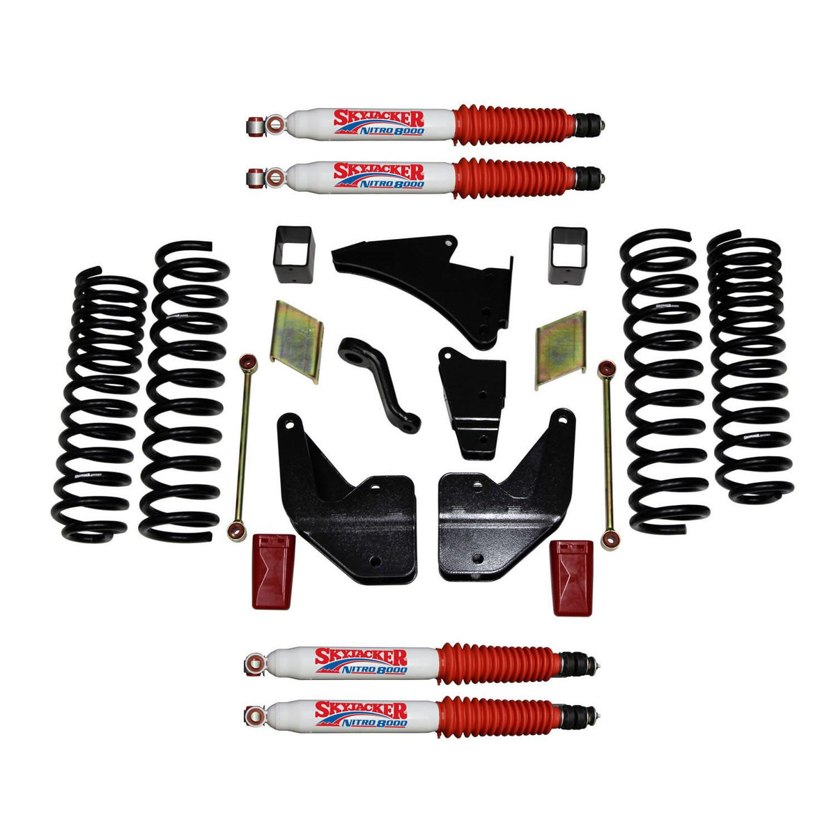 Skyjacker Suspension Lift Kit w/Shock Nitro Shocks 6 Inch Lift 14-19 Ram 2500 Incl. Front And Rear Coil Springs - R14651K-N
