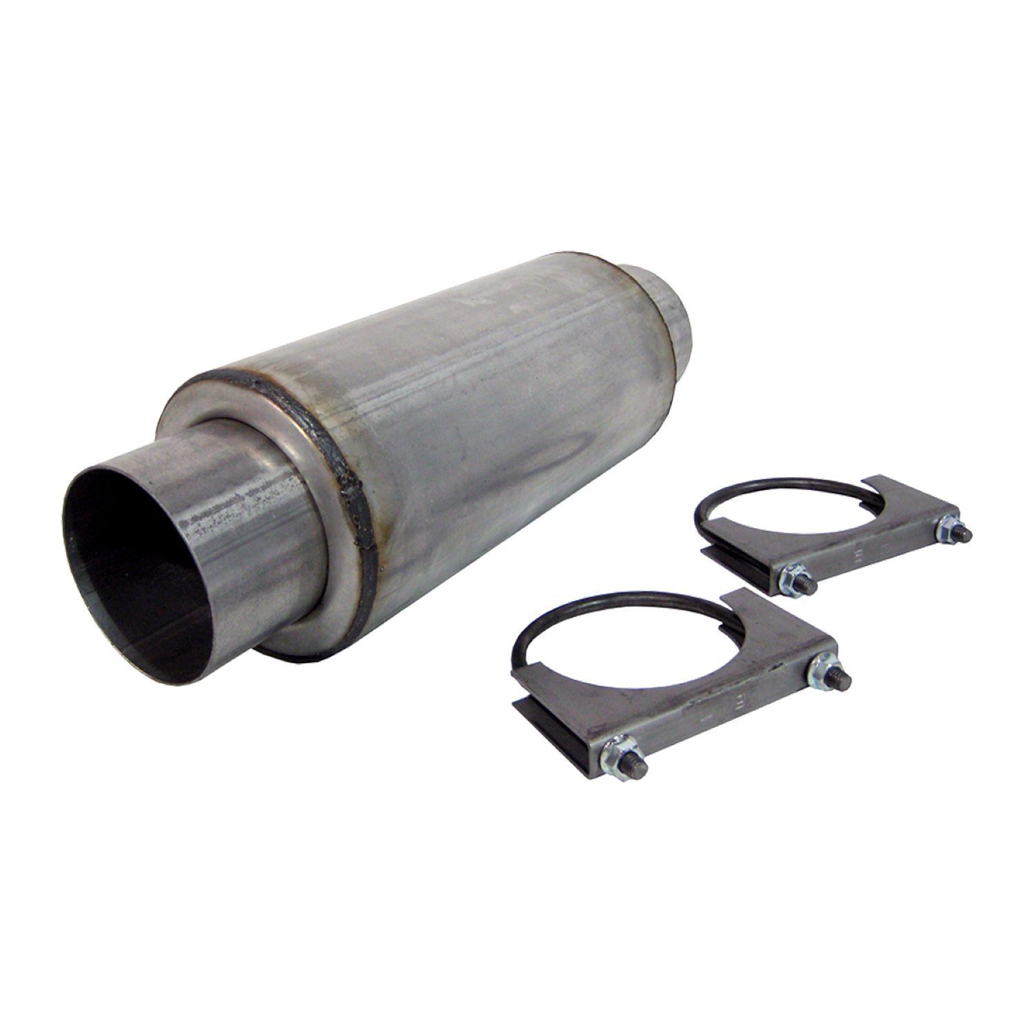MBRP Resonator 4In. Inlet. Outlet 12In. Body 18In. Overall. Al - R2009