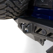 Addictive Desert Designs Jeep JL 2018 - Up Stealth Fighter Rear Bumper With D Ring Mounts And Mounts For 2 Cube Lights In Hammer Black With Satin Black Panels - R960181280103