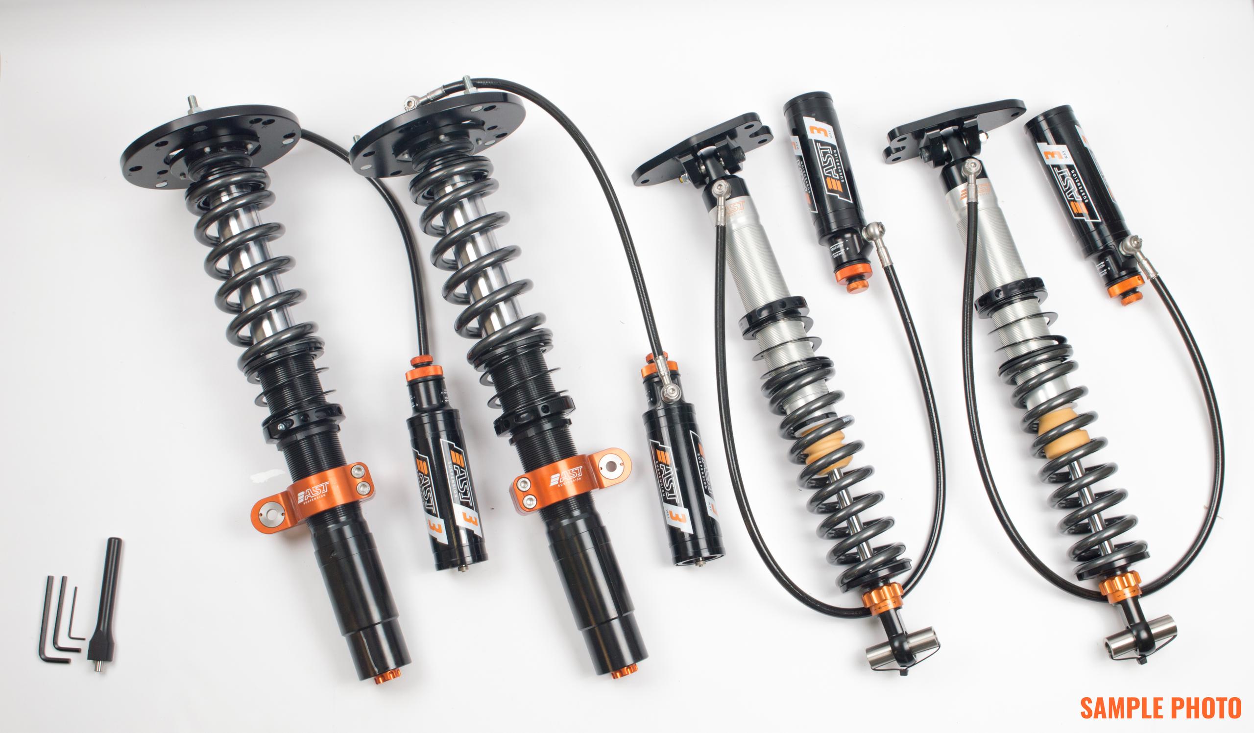 AST Suspension 3-Way Adjustable Coilovers In Rebound, Low- And High Speed Comp, Incl Canisters. - RAC-L1203S