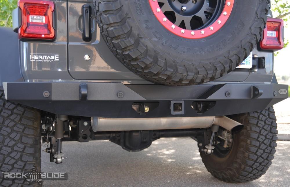 Rock Slide Engineering Jeep JL Full Rear Bumper For 18-Pres Wrangler JL No Tire Carrier Rigid Series (2018-2020 Wrangler) - RB-F-101-JL