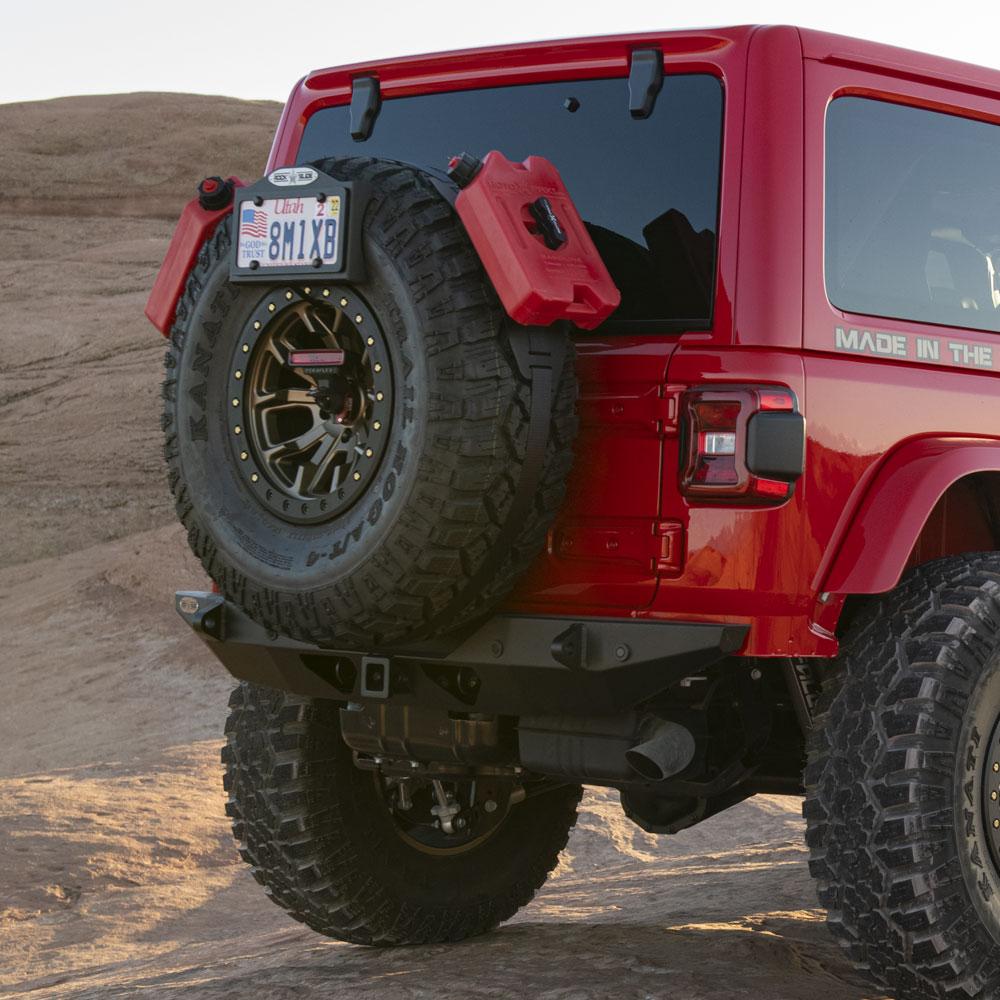 Rock Slide Engineering Jeep JL Shorty Rear Bumper For 18-Pres Wrangler JL No Tire Carrier Rigid Series (2018-2020 Wrangler) - RB-F-200-JL