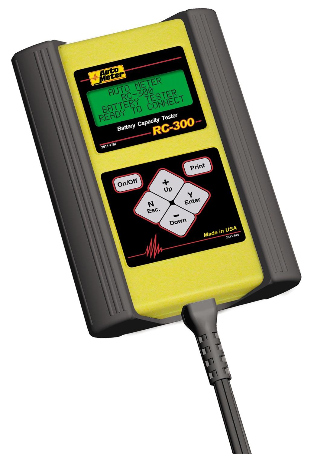 Auto Meter RC-300; Technician Grade Intelligent Handheld SLA and STANDBY Battery Tester For 6V & 12 Applications - RC-300