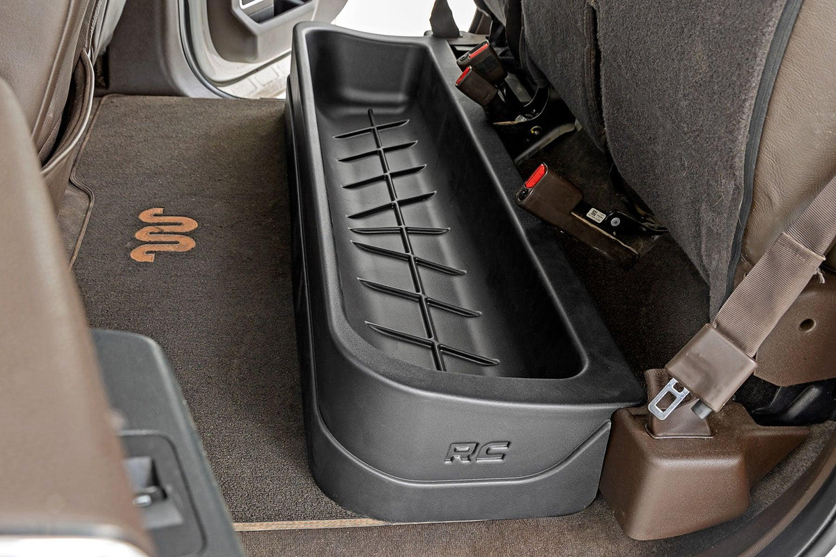 Rough Country Under Seat Storage Crew Cab Ford F-150 15- UpSuper Duty (17-22) (2017-2025 F-150) - RC09281A